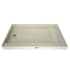 Tile Redi Redi Base 30" x 54" Rectangular Shower Base with Double Threshold and Left Drain Polished Chrome
