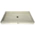 Tile Redi Redi Base 60" x 30" Rectangular Shower Base with Single Threshold and Center Drain Brushed Nickel