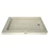 Tile Redi Redi Base 34" x 60" Rectangular Shower Base with Double Threshold and Right Drain Polished Chrome