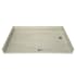 Tile Redi Redi Base 35" x 60" Rectangular Barrier Free Shower Base with Right Drain Polished Chrome