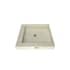Tile Redi Redi Base 36" x 36" Square Shower Base with Double Threshold and Center Drain Polished Chrome