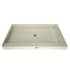 Tile Redi Redi Base 42" x 66" Rectangular Shower Base with Double Threshold and Center Drain Polished Chrome