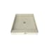 Tile Redi Redi Base 48" x 37" Rectangular Shower Base with Single Threshold and Center Drain Polished Chrome