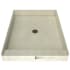 Tile Redi Redi Base 37" x 48" Rectangular Shower Base with Single Threshold and Center Drain Brushed Nickel