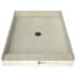 Tile Redi Redi Base 36" x 42" Rectangular Shower Base with Single Threshold and Center Drain Brushed Nickel