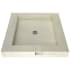 Tile Redi Redi Base 48" x 48" Square Shower Base with Triple Threshold and Center Drain Polished Chrome