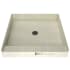 Tile Redi Redi Base 48" x 48" Square Shower Base with Single Threshold and Center Drain Brushed Nickel