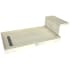Tile Redi Base'N Bench 60" x 36" Rectangular Shower Base with Single Threshold and Left Drain Plate Brushed Nickel