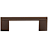 Top Knobs Princetonian 3-3/4 Inch Center to Center Handle Cabinet Pull from the Bar Pulls Collection Oil Rubbed Bronze