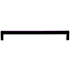 Top Knobs Square 8-13/16 Inch Center to Center Handle Cabinet Pull from the Nouveau III Collection Flat Black