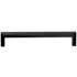 Top Knobs Square 6-5/16 Inch Center to Center Handle Cabinet Pull from the Nouveau III Collection Flat Black