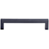 Top Knobs Square 5-1/16 Inch Center to Center Handle Cabinet Pull from the Nouveau III Collection Flat Black
