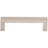 Top Knobs Square 3-3/4 Inch Center to Center Handle Cabinet Pull from the Asbury Collection Brushed Satin Nickel