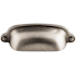 Top Knobs Cup 2-9/16 Inch Center to Center Cup Cabinet Pull from the Dakota Collection Pewter Antique