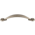 Top Knobs Angle 3-3/4 Inch Center to Center Handle Cabinet Pull from the Dakota Collection Pewter Antique