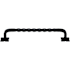 Top Knobs Twist 18 Inch Center to Center Appliance Pull from the Appliance Collection Patina Black