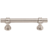 Top Knobs Bit 3-3/4 Inch Center to Center Bar Cabinet Pull from the Asbury Collection Brushed Satin Nickel