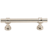 Top Knobs Bit 3-3/4 Inch Center to Center Bar Cabinet Pull from the Asbury Collection Polished Nickel