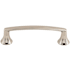 Top Knobs Rue 3-3/4 Inch Center to Center Handle Cabinet Pull from the Asbury Collection Polished Nickel