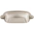 Top Knobs Cup 2-9/16 Inch Center to Center Cup Cabinet Pull from the Asbury Collection Brushed Satin Nickel