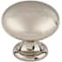 Top Knobs Mushroom 1-1/4 Inch Mushroom Cabinet Knob from the Asbury Collection Polished Nickel