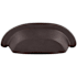 Top Knobs Cup 3 Inch Center to Center Cup Cabinet Pull from the Aspen Collection Medium Bronze