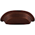 Top Knobs Cup 3 Inch Center to Center Cup Cabinet Pull from the Aspen Collection Mahogany Bronze