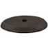 Top Knobs Oval 1-1/2 Inch Knob Backplate from the Aspen Series Medium Bronze