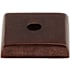 Top Knobs Square 7/8 Inch Knob Backplate from the Aspen Series Mahogany Bronze