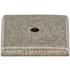 Top Knobs Square 1-1/4 Inch Knob Backplate from the Aspen Series Silicon Bronze Light