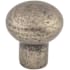 Top Knobs Rounded 7/8 Inch Mushroom Cabinet Knob from the Aspen Collection Silicon Bronze Light