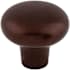 Top Knobs Rounded 1-3/8 Inch Mushroom Cabinet Knob from the Aspen Collection Mahogany Bronze