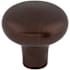 Top Knobs Rounded 1-5/8 Inch Mushroom Cabinet Knob from the Aspen Collection Mahogany Bronze