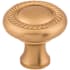 Top Knobs Swirl Cut 1-1/4 Inch Mushroom Cabinet Knob from the Somerset II Collection Brushed Bronze