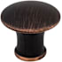 Top Knobs Lund 1-1/4 Inch Mushroom Cabinet Knob from the Edwardian Collection Tuscan Bronze