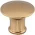 Top Knobs Lund 1-1/4 Inch Mushroom Cabinet Knob from the Edwardian Collection Brushed Bronze