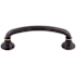 Top Knobs Lund 4 Inch Center to Center Handle Cabinet Pull from the Edwardian Collection Tuscan Bronze