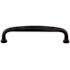 Top Knobs Charlotte 4 Inch Center to Center Handle Cabinet Pull Flat Black