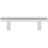 Top Knobs Hopewell 3 Inch Center to Center Bar Cabinet Pull from the Bar Pulls Collection Polished Chrome