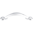 Top Knobs Angle 3 Inch Center to Center Handle Cabinet Pull from the Dakota Collection Polished Chrome