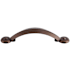 Top Knobs Angle 3 Inch Center to Center Handle Cabinet Pull from the Dakota Collection Oil Rubbed Bronze