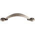 Top Knobs Angle 3 Inch Center to Center Handle Cabinet Pull from the Dakota Collection Pewter Antique
