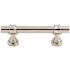 Top Knobs Bit 3 Inch Center to Center Bar Cabinet Pull from the Asbury Collection Polished Nickel