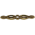 Top Knobs Newton 3-3/16 Inch Pull Backplate from the Tuscany Series German Bronze