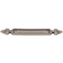 Top Knobs Dover 2-1/2 Inch Center to Center Pull Backplate from the Tuscany Series Pewter Antique