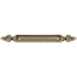 Top Knobs Dover 2-1/2 Inch Center to Center Pull Backplate from the Tuscany Series German Bronze