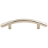 Top Knobs Curved 3-3/4 Inch Center to Center Bar Cabinet Pull from the Nouveau Collection Polished Nickel