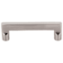 Top Knobs Flat 4 Inch Center to Center Handle Cabinet Pull from the Aspen II Series Brushed Satin Nickel