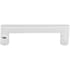Top Knobs Flat 4 Inch Center to Center Handle Cabinet Pull from the Aspen II Series Polished Chrome