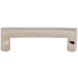 Top Knobs Flat 4 Inch Center to Center Handle Cabinet Pull from the Aspen II Series Polished Nickel